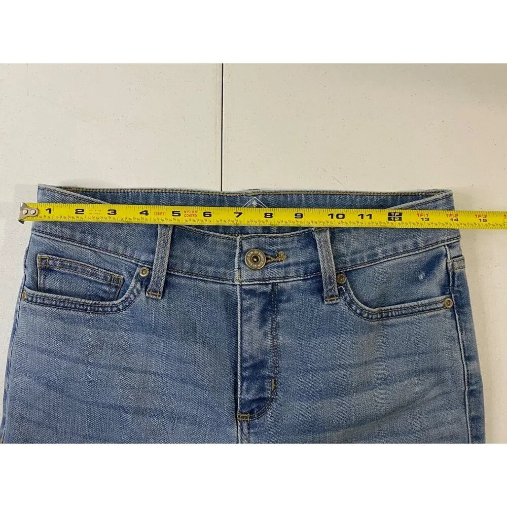 St. John’s Bay Women’s Straight Leg Jeans Size 2S Blue Stretch Denim - Picture 8 of 13